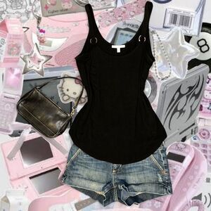 VINTAGE Y2K Express Women's Black Top